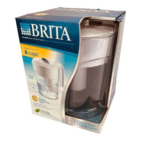 6-cup Brita Pitcher water Filtration System -NIB - Picture 1 of 4
